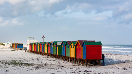 Colourful huts on Muizenberg Beach